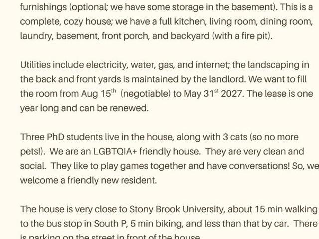 Room for rent in Centereach, New York
