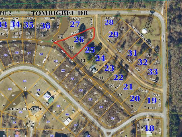 Land for sale in Aberdeen, Mississippi