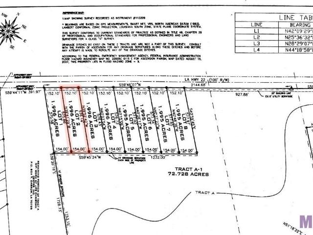 Land for sale in Darrow, Louisiana