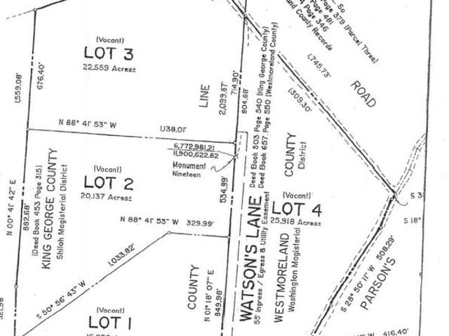 Land for sale in King George, Westmoreland County
