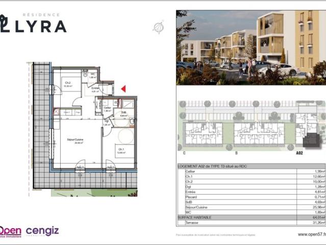 Appartement vente à Val-de-Briey, Mexy