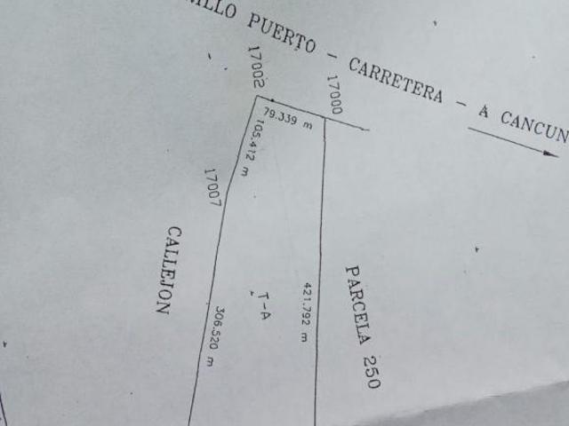 TERRENO EN VENTA CARRETERA CANCUN CHETUMAL