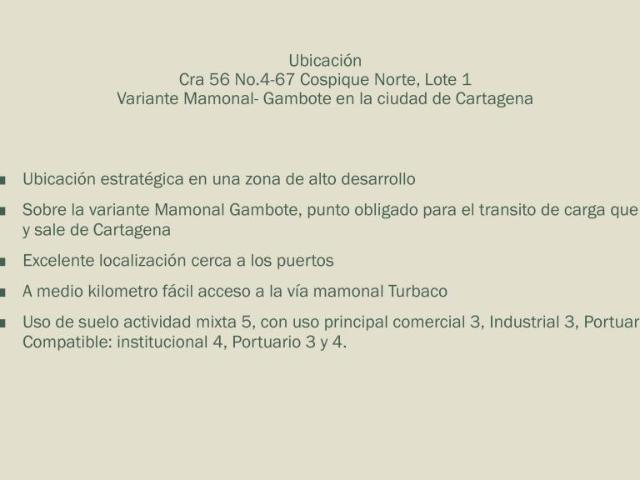 Lote En Arriendo En Cartagena A150138