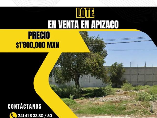 Terreno en venta en Cerrito de Guadalupe, Apizaco