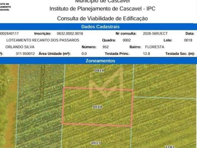 Terreno venda em Floresta, Cascavel