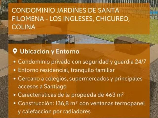 Terreno en arriendo en Algarrobal, Metropolitana