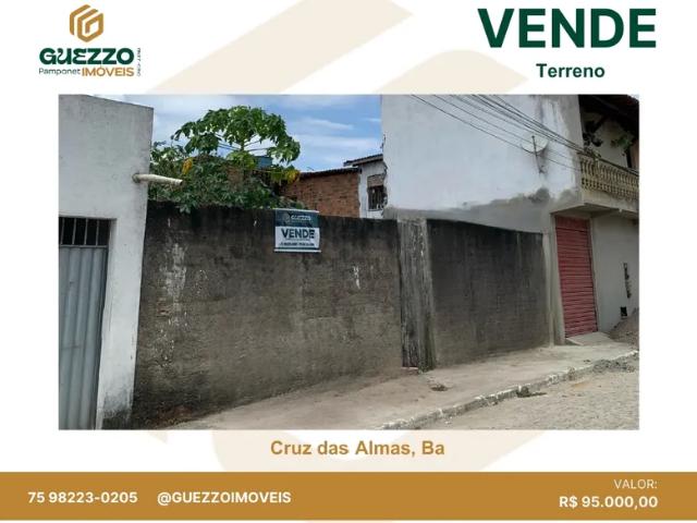 Terreno venda em Cruz das Almas, Itapicuru