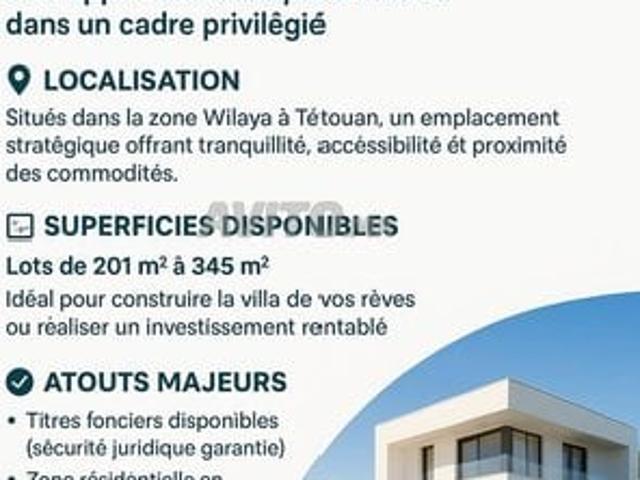 Propriété vente à Tétouan, Tanger-Tétouan