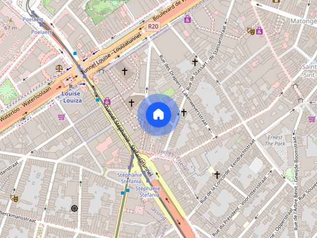Kot location à Ixelles - Elsene, Brussel-Hoofdstad - Bruxelles-Capitale