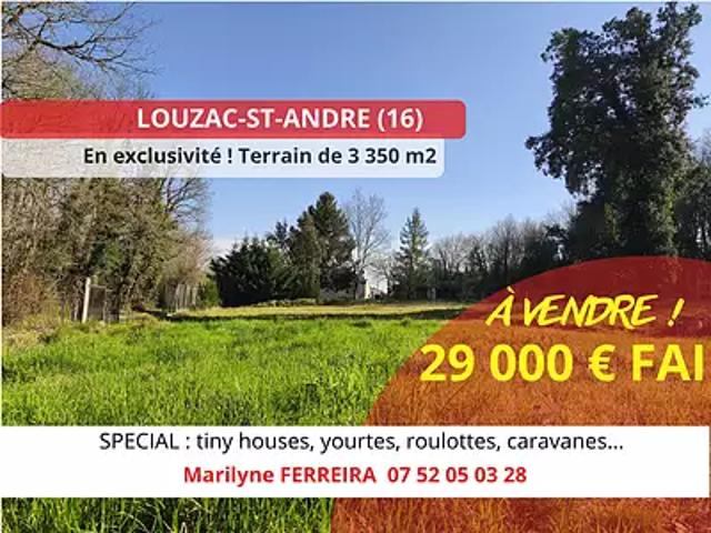 Terrain vente à Cognac, Louzac-saint-andré