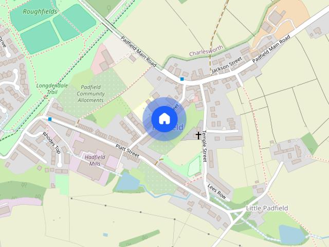 House for rent in Little Padfield, Charlesworth