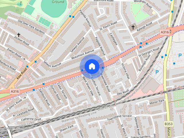 Apartment for rent in North Sheen, Greater London