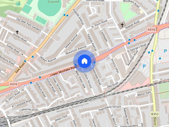 Apartment for rent in North Sheen, Greater London