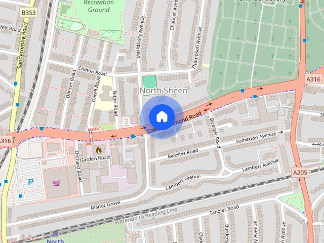 Apartment for rent in North Sheen, Greater London