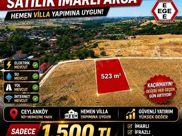 Lüleburgaz, Kirklareli içerisinde satılık Arsa