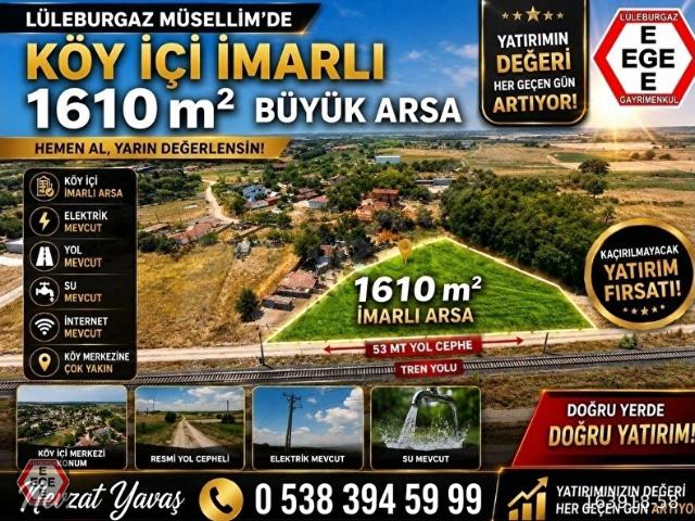 Lüleburgaz, Kirklareli içerisinde satılık Arsa