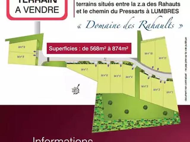 Terrain vente à Saint-Omer, Lumbres