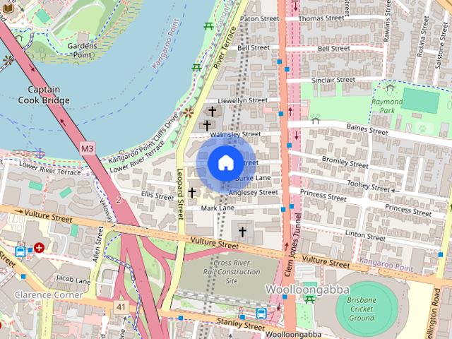 Apartment for rent in Kangaroo Point, Greater Brisbane