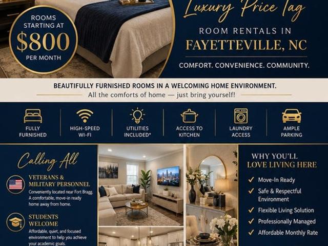Room for rent in Fayetteville, North Carolina