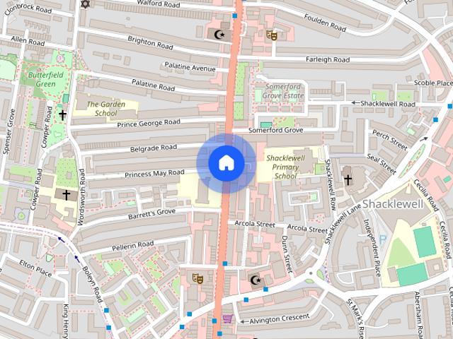 Apartment for rent in Shacklewell, Greater London