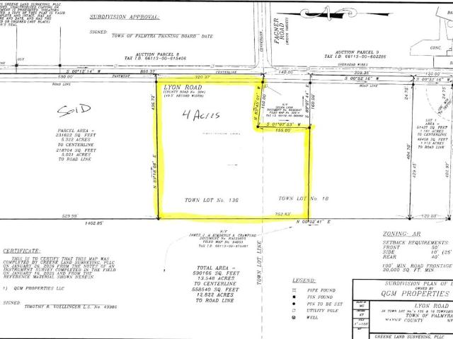 Land for sale in Palmyra, New York