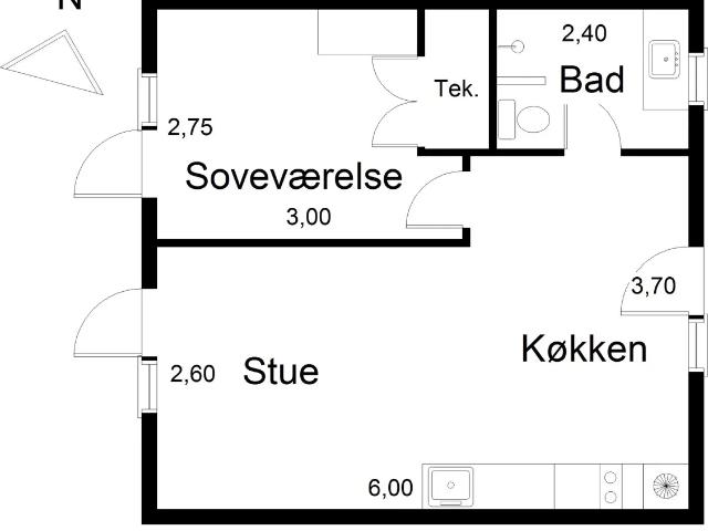 Lejlighed til leje i Tranbjerg J, Århus