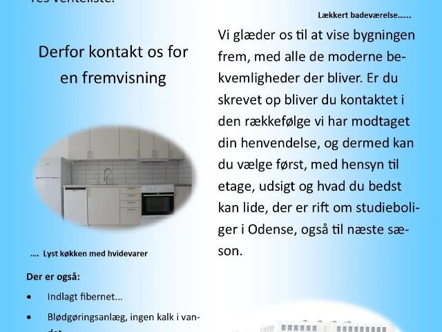 Lejlighed til leje i Odense