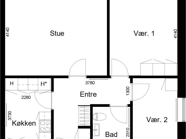 Lejlighed til leje i Aalestrup, Brønderslev-Dronninglund