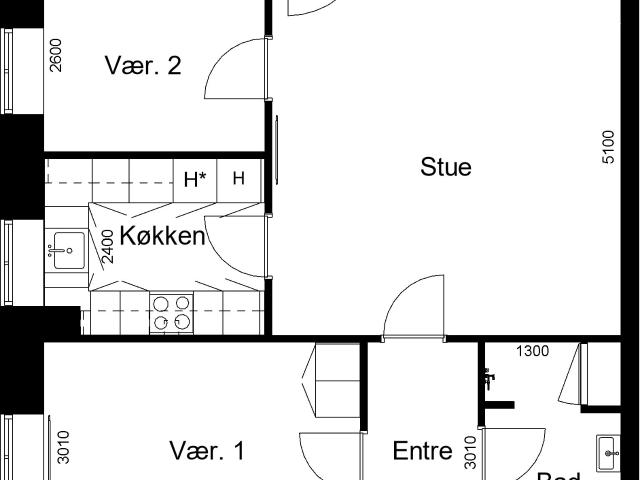 Lejlighed til leje i Aalestrup, Brønderslev-Dronninglund