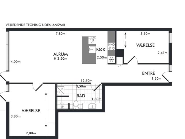 Lejlighed til leje i Lindholm, Aalborg