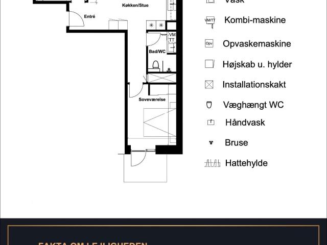 Lejlighed til leje i Greve Strand, Greve