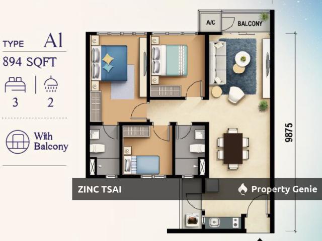 Serviced Residence for rent in Country Heights Damansara, Kuala Lumpur