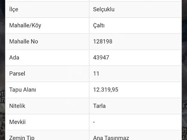 Selçuklu, Konya içerisinde satılık Arsa