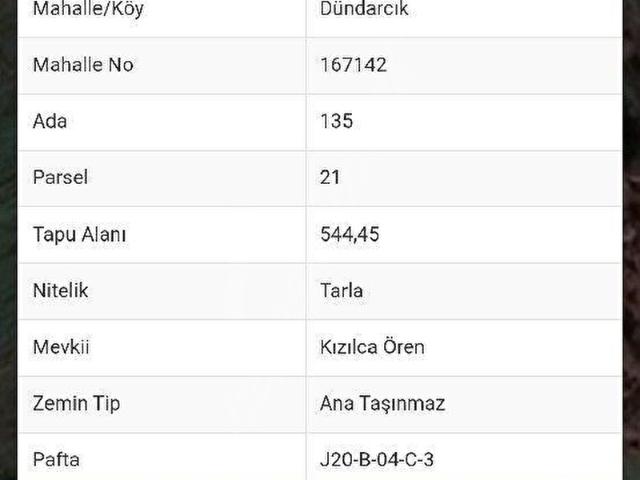 Dündarcık, Bigadiç içerisinde satılık Arsa