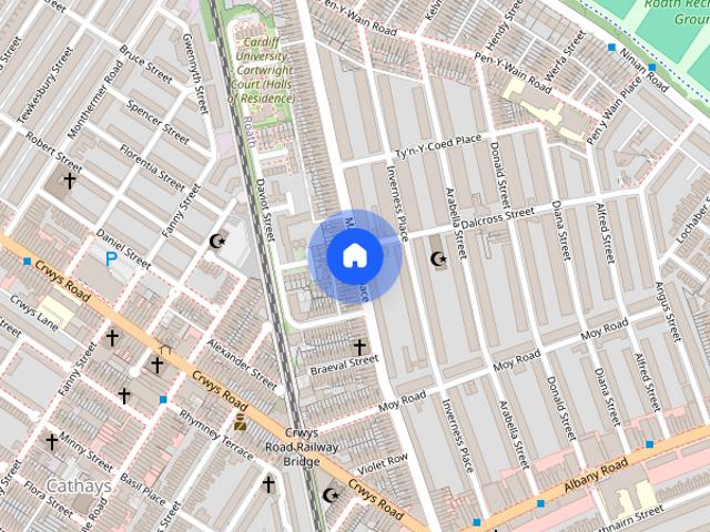 Apartment for rent in Plasnewydd, Falcon Lodge