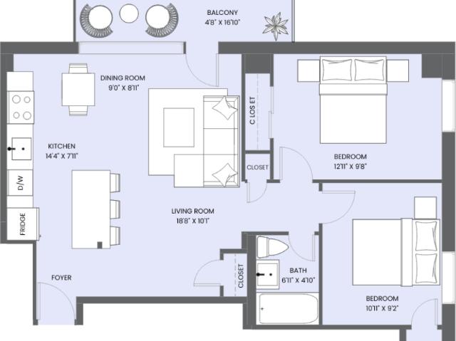 Apartment for rent in Toronto, Golden Horseshoe