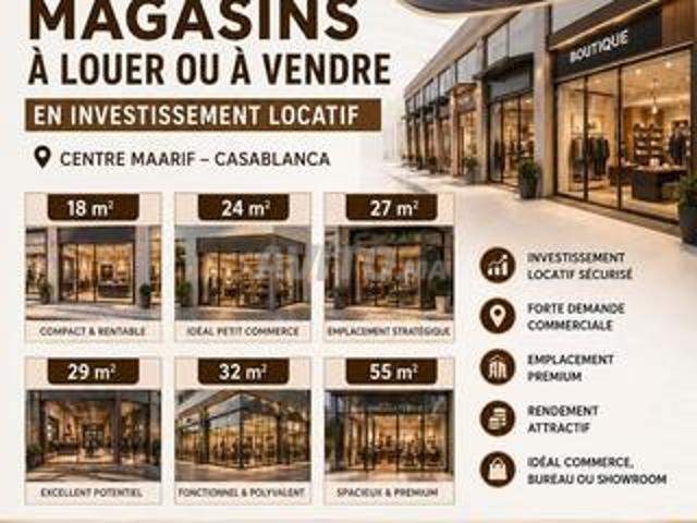 Local commercial vente à Anfa, Gharb-Chrarda-Beni Hssen