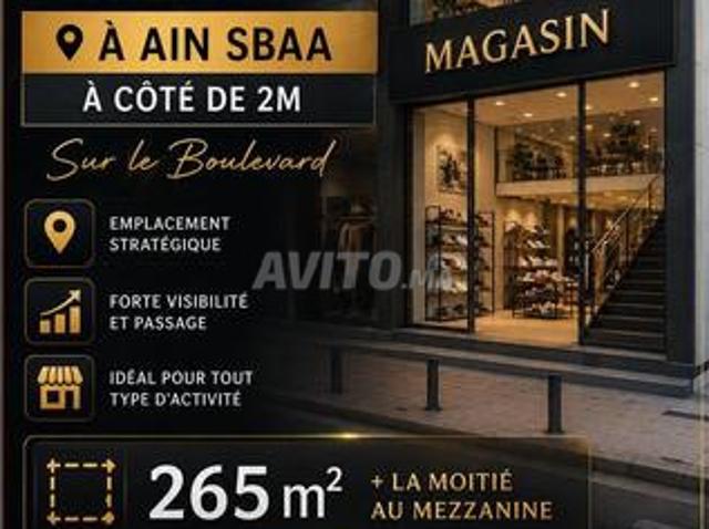 Local commercial vente à Anfa, Gharb-Chrarda-Beni Hssen