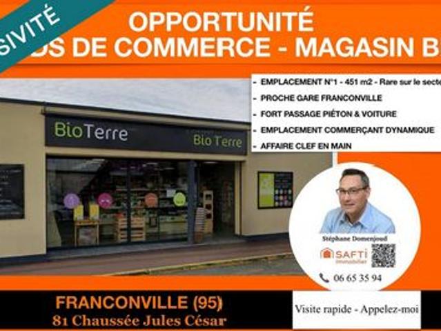 Local Commercial vente à Argenteuil, Franconville