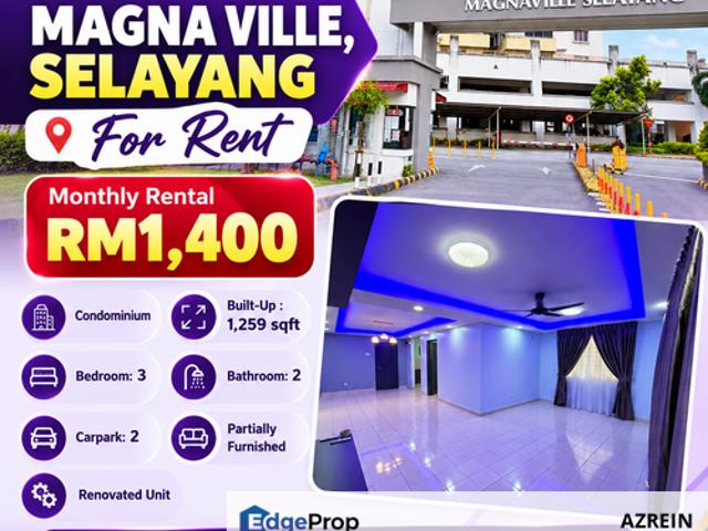 Condominium for rent in Majlis Perbandaran Selayang, Gombak