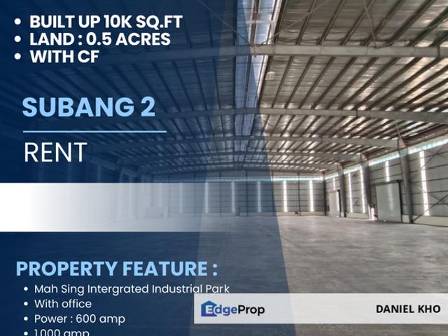 Warehouse for rent in Petaling, Alam Impian