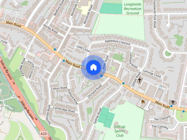 Apartment for rent in Longlands, Greater London