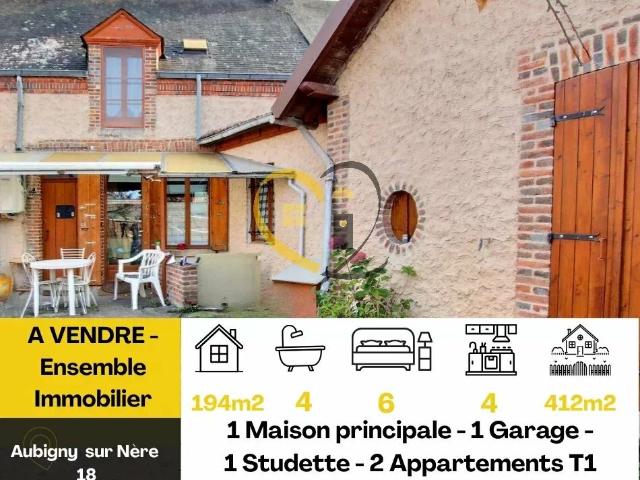 Maison vente à Vierzon, Aubigny-sur-nère