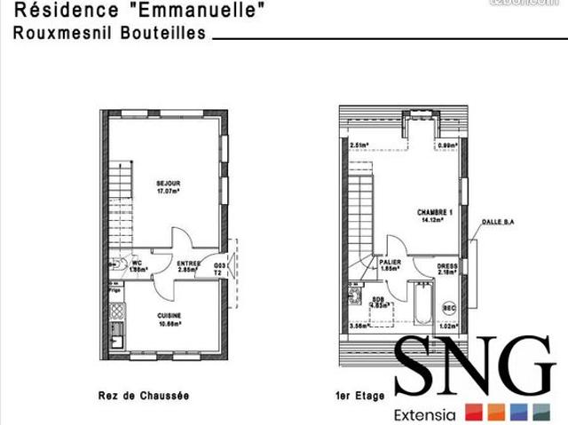 Maison vente à Dieppe, Rouxmesnil-bouteilles