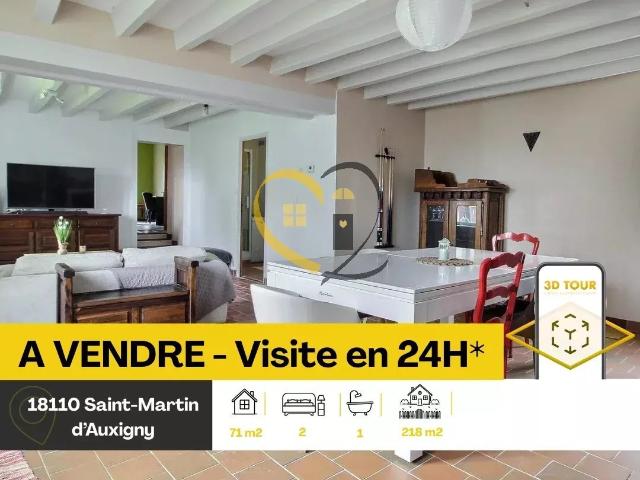 Maison vente à Bourges, Saint-martin-d'auxigny