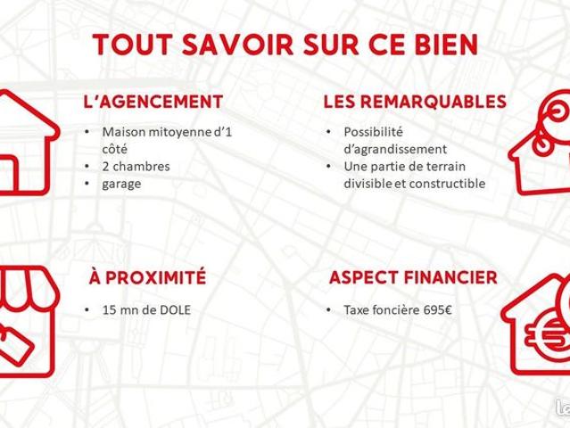 Maison vente à Dole, Nevy-lès-dole