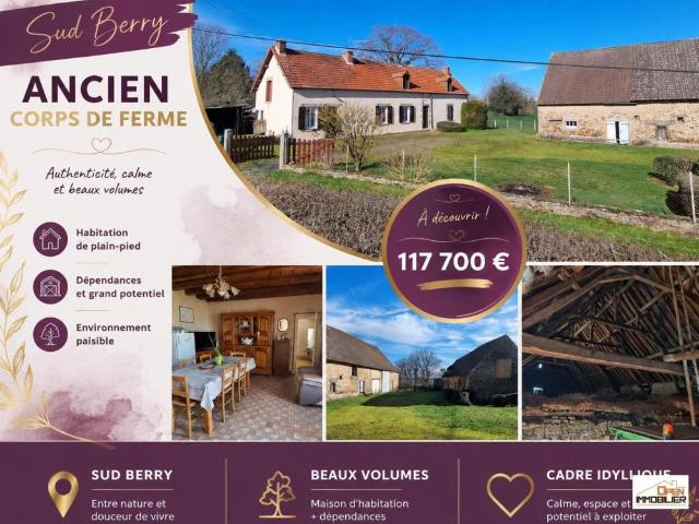 Maison vente à Pouligny-Notre-Dame, Indre