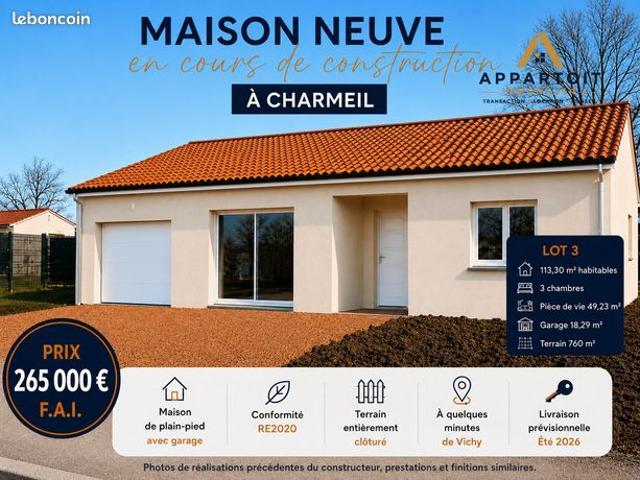 Maison vente à Vichy, Allier