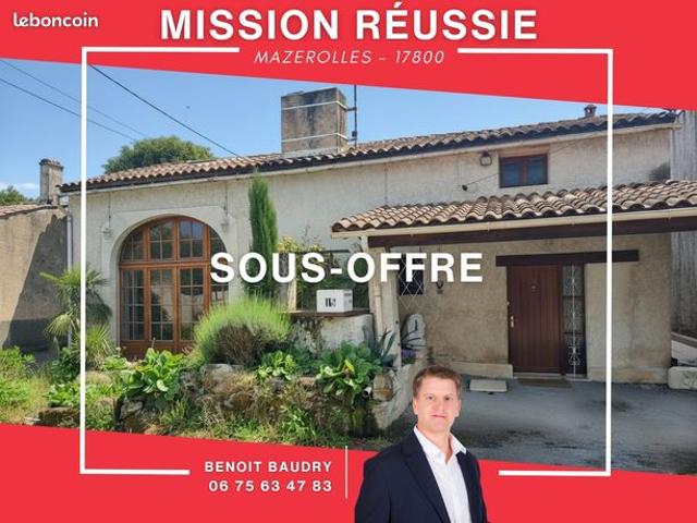 Maison vente à Confolens, Mazerolles