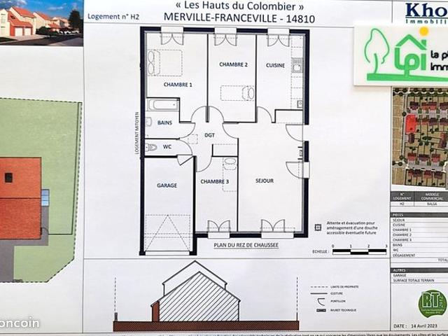 Maison vente à Lisieux, Merville-franceville-plage